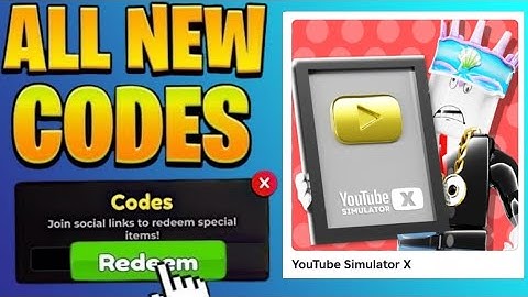 ROBLOX UPDATE YOUTUBE SIMULATOR X CODES 2025!! | BE QUICKLY 😍!!!PART 562
