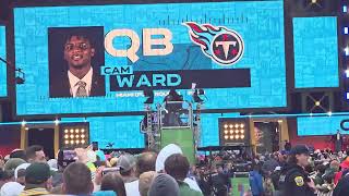 2025 NFL DRAFT Tennessee Titans select Cam Ward QB 1st round pick