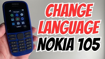 How to change language in Nokia 105