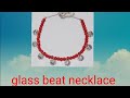 how do you make glass beads necklace#homemade #kanika