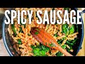 SPICY ITALIAN SAUSAGE PASTA With Fresh Spinach
