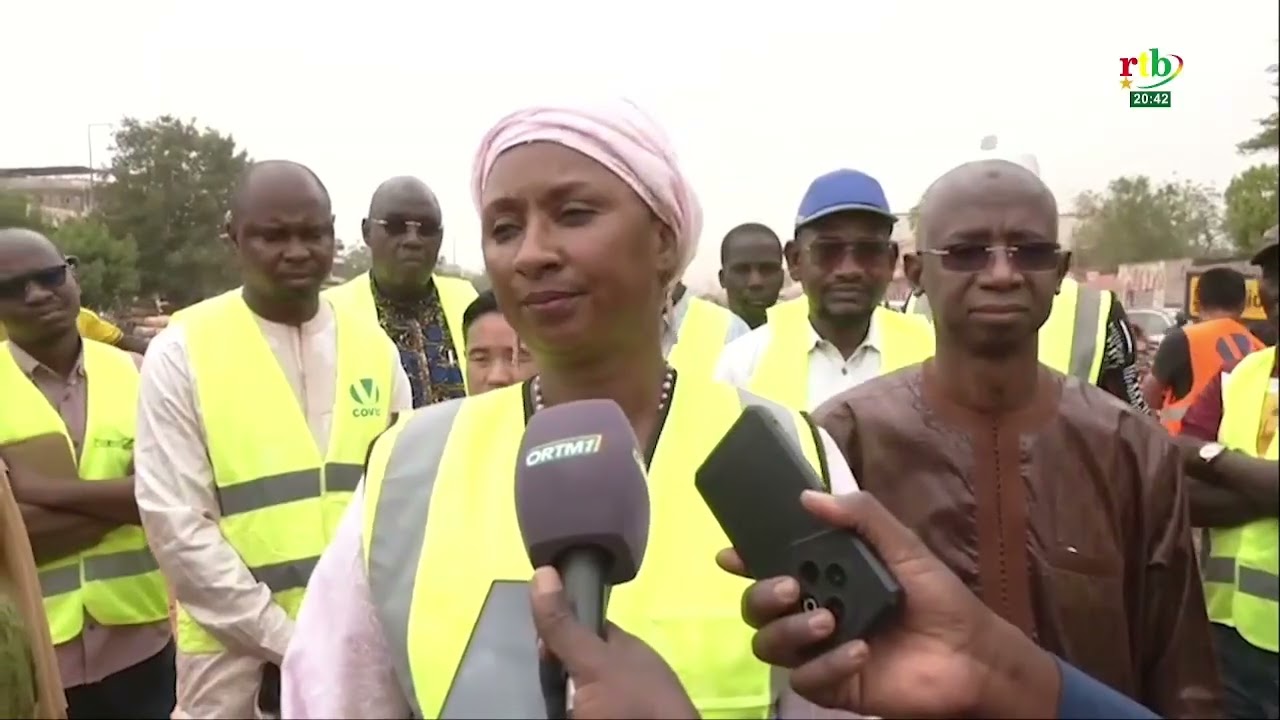 Actualités AES : Mali : la ministre des Transports sur les chantiers de Bamako et de Koulikoro