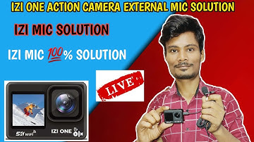 IZI ONE ACTION CAMERA EXTERNAL MIC SOLUTION | How to connect external microphone with IZI ONE Camera