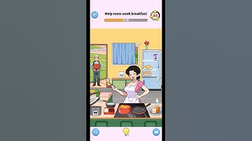 Brain Up: Drama Puzzle Game - Level 60 - Help mom cook breakfast.