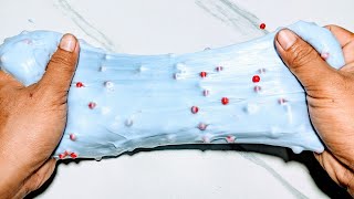 An Easy Way To Make Beautiful Slime With Simple Ingredients. Make Blue Slime With Colorful Granules