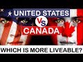 United States (USA) vs Canada - Which country is more liveable? (Animated)