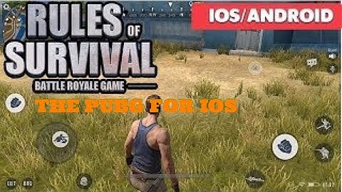 PUBG ON IOS!!! NEW GAME! AMAZING!!! “RULES OF SURVIVAL” GAMEPLAY