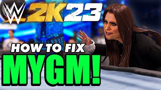 WWE 2K23 Gameplay & Updated Fixes MyGM Mode NEEDS!