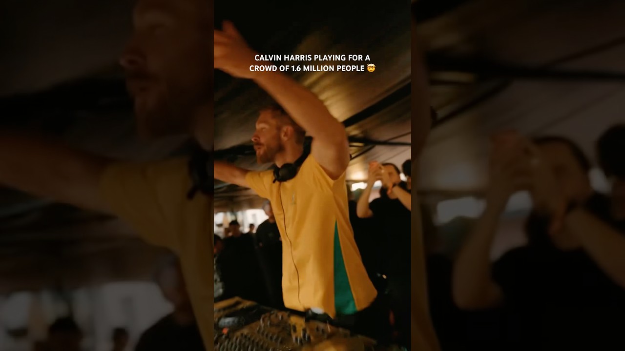 Calvin Harris just played to a crowd of roughly 1.6 million people in Brazil. Mind blowing 🔥