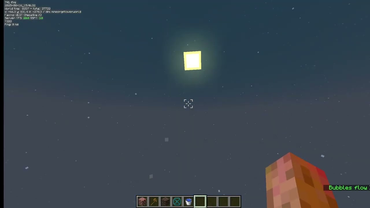 Minecraft Bubble Column Elevator