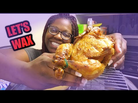 CHEESY WHOLE ROTISSERIE CHICKEN MUKBANG!!!| Part 2 of I almost Died Storytime!