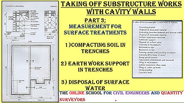 TAKING OFF SURFACE TREATMENTS;COMPACTING, EARTH WORK SUPPORT & DISPOSAL OF SURFACE WATER