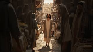 Approximately 2,000 years ago, Jesus Christ walking  through the town of Nazareth#walking#history