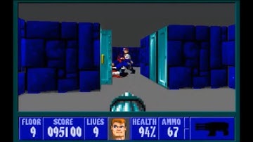 Wolfenstein 3D: Ultimate Challenge (Custom Level Mod) - Episode 1 Floor 9 (Hans Grosse)