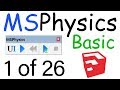 How To Use MSPhysics Plugin for SketchUp - Basic | 1 of 26