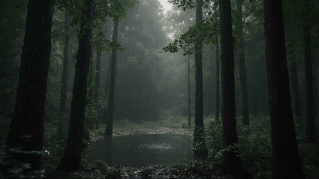 Gentle Rain in the Forest 🌧 Deep Sleep Nature Sounds (No Music)