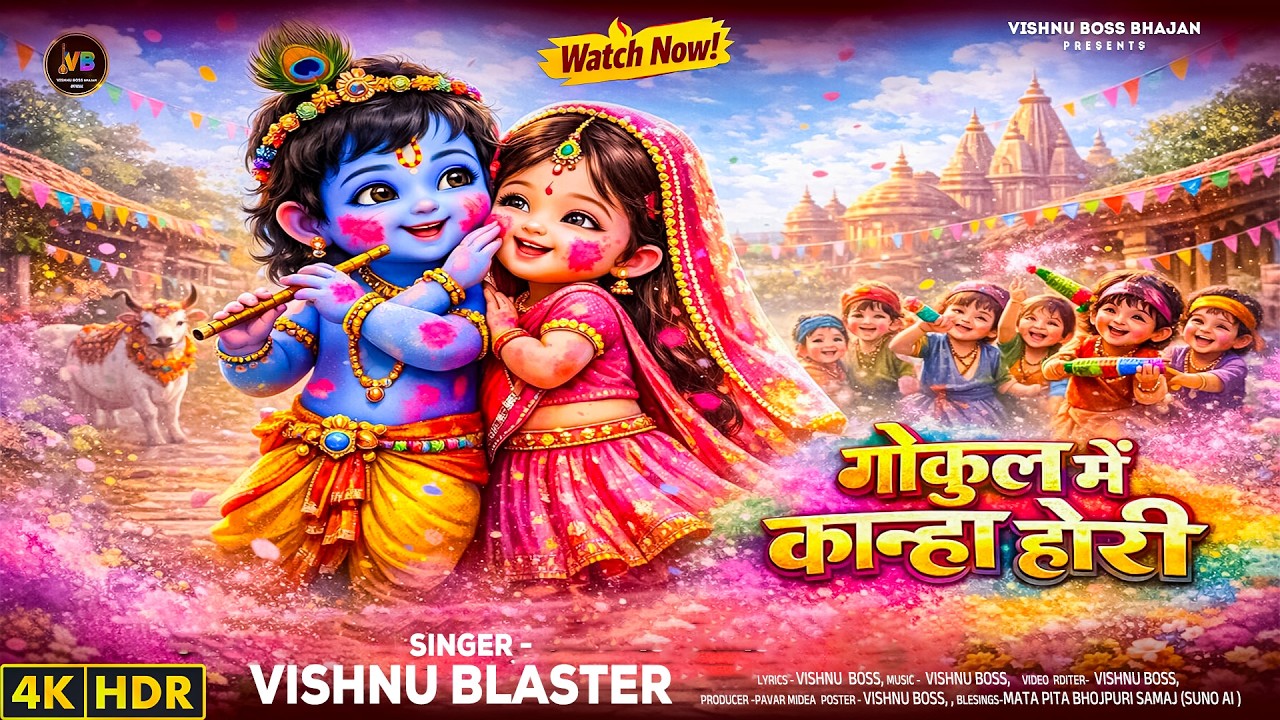 Gokul Me Khele Kanha Holi | गोकुल में खेले कान्हा होरी | New Holi Bhajan 2026 | Vishnu Boss Bhajan