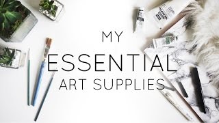 My Essential Art Supplies · Go-To Tools · SemiSkimmedMin