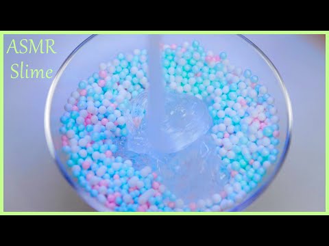 Unicorn Floam Slime ASMR (No Talking)・ゆめかわツブツブスライム・슬라임・史萊姆・音フェチ