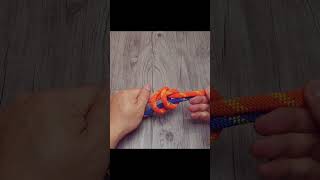 Rope connection knot, knotting method