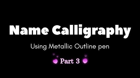 Name calligraphy | Writing | Brush pen | calligraphy for beginners | Comment your name #satisfying