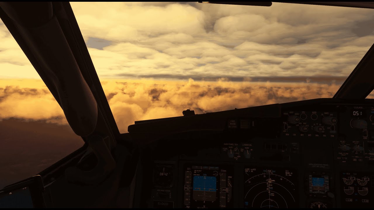 Boeing 737 HARD Sunrise Landing in EGCC | POV Hyper-Realistic | 4K60FPS | MSFS2024