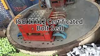 ISO 17712 Certificated and CTPAT Compliance Pre-Printed / Pre-Numbered Standard Bolt Seal #boltseal