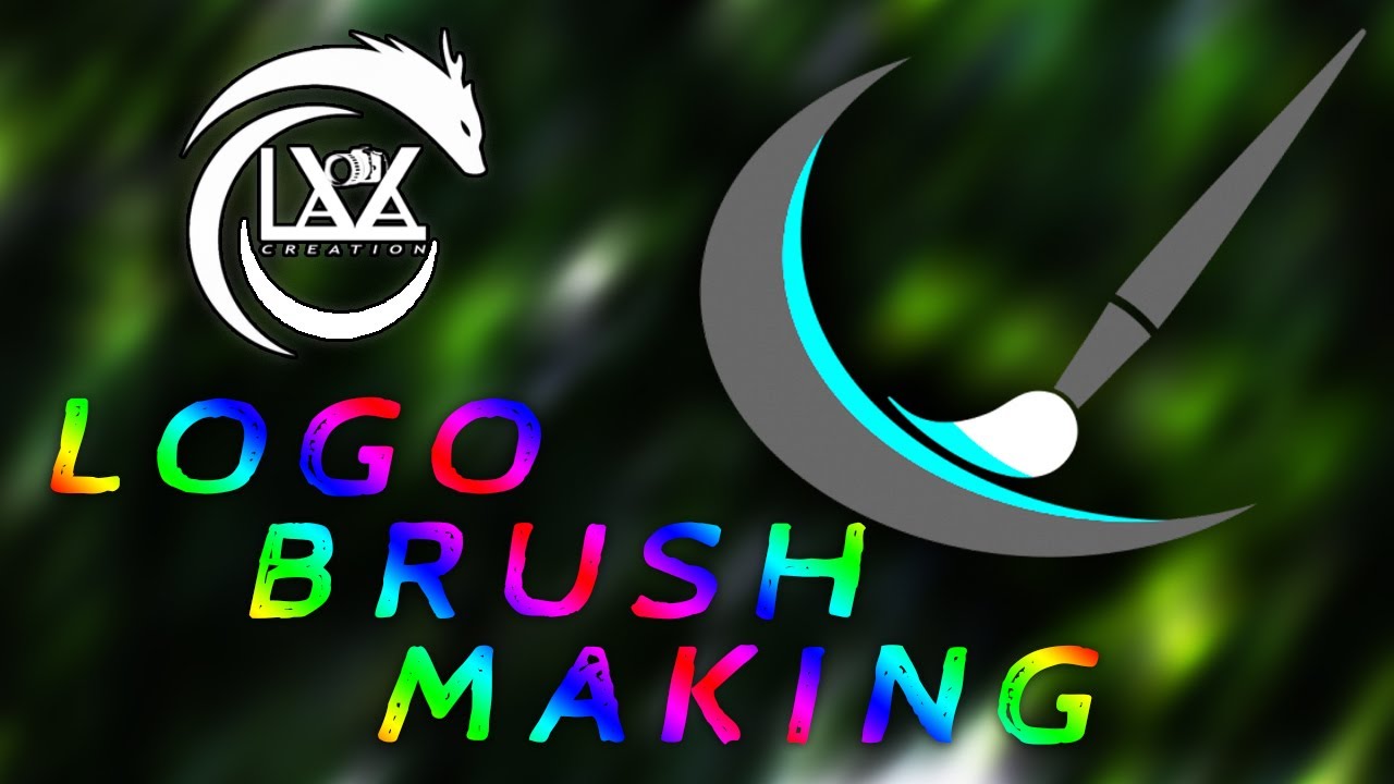 How to make logo brush in STEPBYSTEP by lava creation YouTube