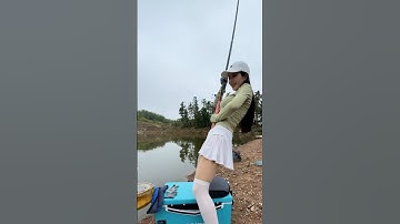 anh chủ hồ cứng gặp em cần thủ xinh đẹp và cái kết  #fishing #cauca#short