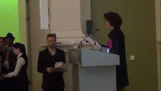 Mr. Juha Uitto receiving the award at EES, Helsinki, Finland