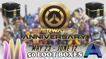 INSANE DOUBLE LEGENDARY OVERWATCH ANNIVERSARY LOOT BOX OPENING!!!
