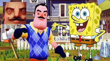 Hello Neighbor - My New Neighbor SpongeBob Act 1 Walkthrough Gameplay VGN Play