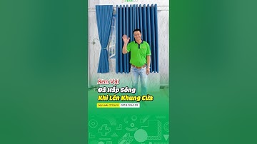 Rèm cửa đẹp, may rèm vải chống nắng rèm vải màu xanh #shortvideo #youtubeshorts