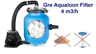 Aqualoon Eco Friendly Pool Filter with UV Ultraviolet Water Sterilizer for Swimming Pools