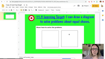 Math Lesson 11.10 Learning Target