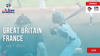 12 U-12 Baseball European Championship: Great Britain VS France