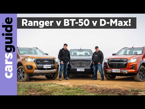2021 Dual Cab 4WD Ute Comparison: Ford Ranger Wildtrak vs Isuzu D-Max X-Terrain vs Mazda BT-50 GT
