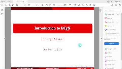 Introduction to LaTeX || LaTeX Tutorial 1 of 1