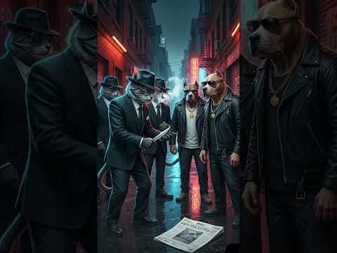 حرب الزقاق انتقام قطط المافيا The Alley War Mafia Cats Revenge Ai Cat Aianimation Aiart 