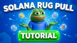 Rug Pull Mechanics (Slow Watch) How To Launch a Meme Coin (Solana 2026)