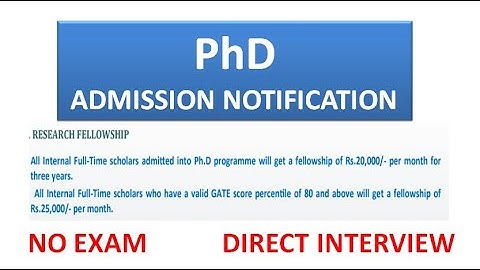 Good News to PhD Aspirants | Rs 20,000 pm Fellowship with only PG | Direct Interview | University