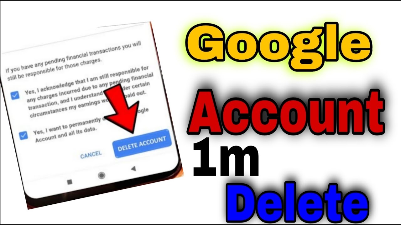 How to Delete Gmail account | delete Google account permanently - YouTube