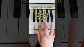 How to play wonderwall on piano #foryou #piano #easypiano