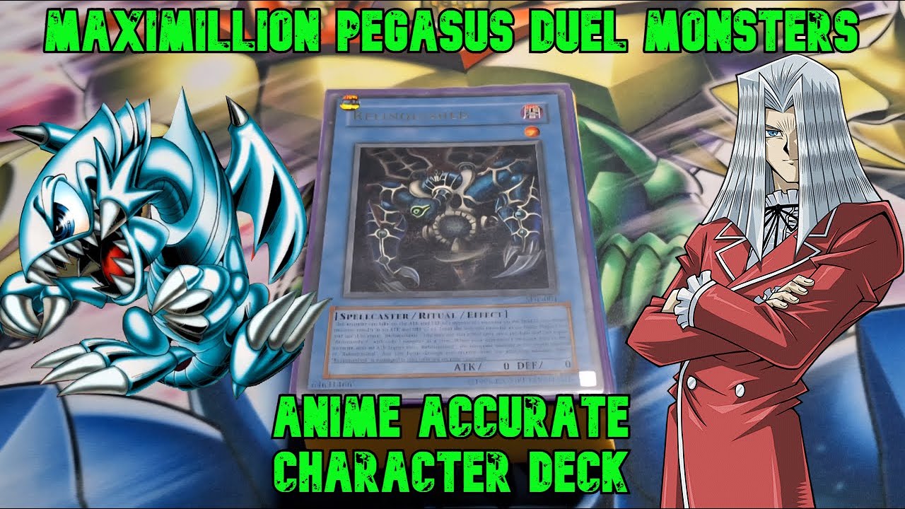 Yugioh Maximillion Pegasus Anime Accurate Character Deck Profile - Toons &  Relinquished