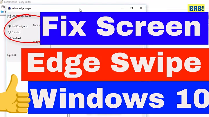 How to Enable or Disable Screen Edge Swipe in Windows 10