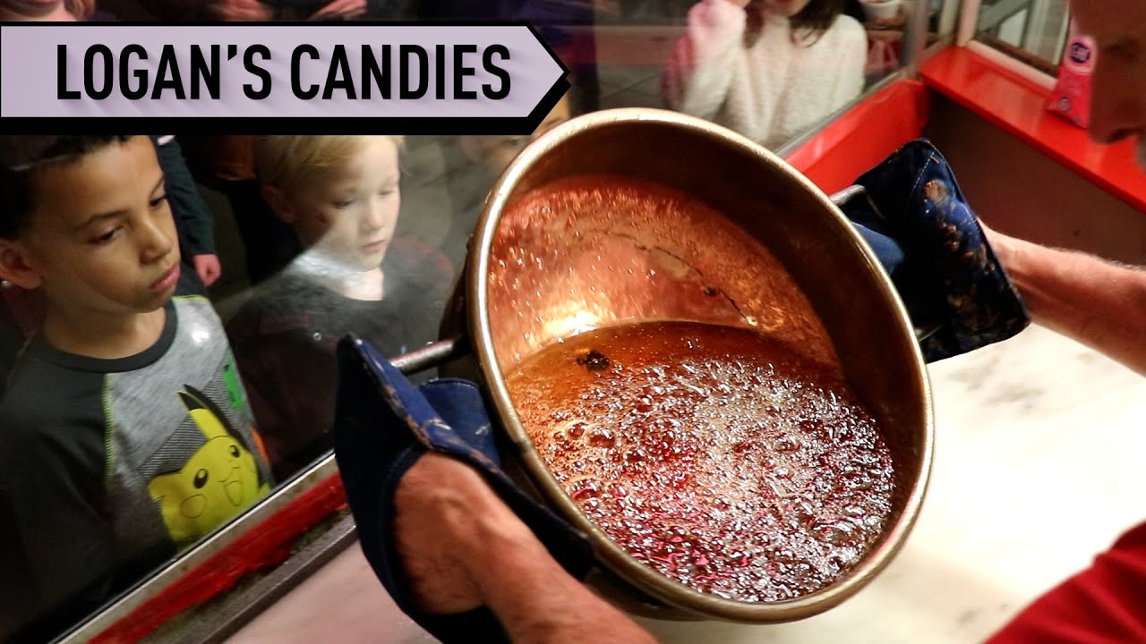 Candy making craft draws crowds at old fashioned shop Logan's Candies