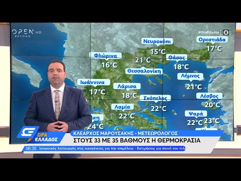 Καιρός 21/06/2021: Ηλιοφάνεια και μπόρες σήμερα | Ώρα Ελλάδος 21/6/2021 | OPEN TV