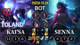 SB TolanD Kai'Sa vs Senna Bot - KR Patch 10.24