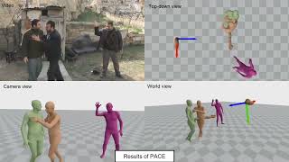 PACE: Human and Camera Motion Estimation from in-the-wild Videos