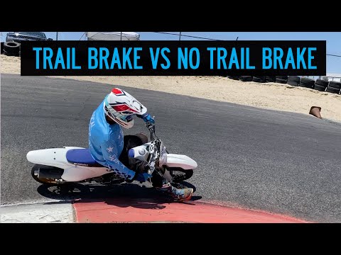 Supermoto Trail Braking VS No Trail Braking